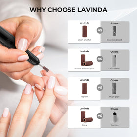 Lavinda Small Sanding Bands displayed with nail drill machine
