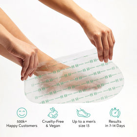 Lavinso Foot Peel Mask instructions on back of packaging