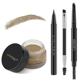 LAVONE Eyebrow Kit packaging with pomade, pencil, and eyeliner