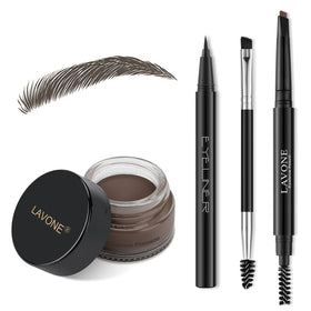 LAVONE Eyebrow Kit with brow pencil, pomade, and eyeliner