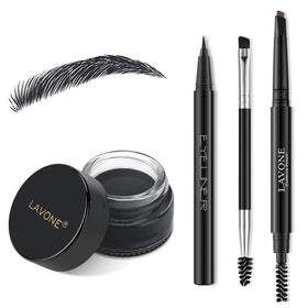 LAVONE Eyebrow Makeup Kit with brow pencil, pomade, and eyeliner