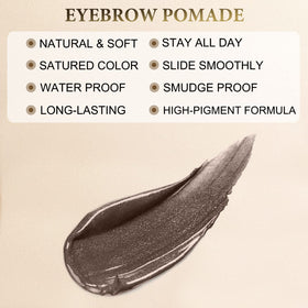 LAVONE eyebrow pencil applying on model's brow