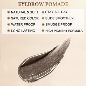 LAVONE eyebrow pomade in black brown shade