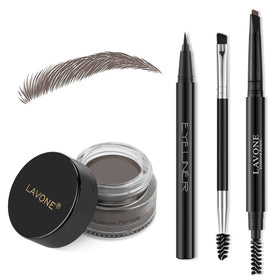 LAVONE Eyebrow Stamp Pencil Kit with pomade and brush