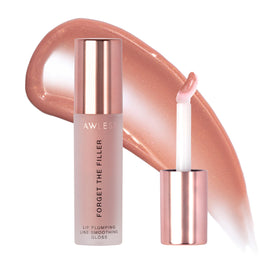 LAWLESS Forget The Filler Lip Plumper Gloss in Nudie Pink front view