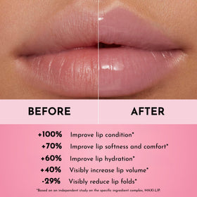 LAWLESS Forget The Filler Lip Plumper Gloss Lavender Sorbet swatch on skin