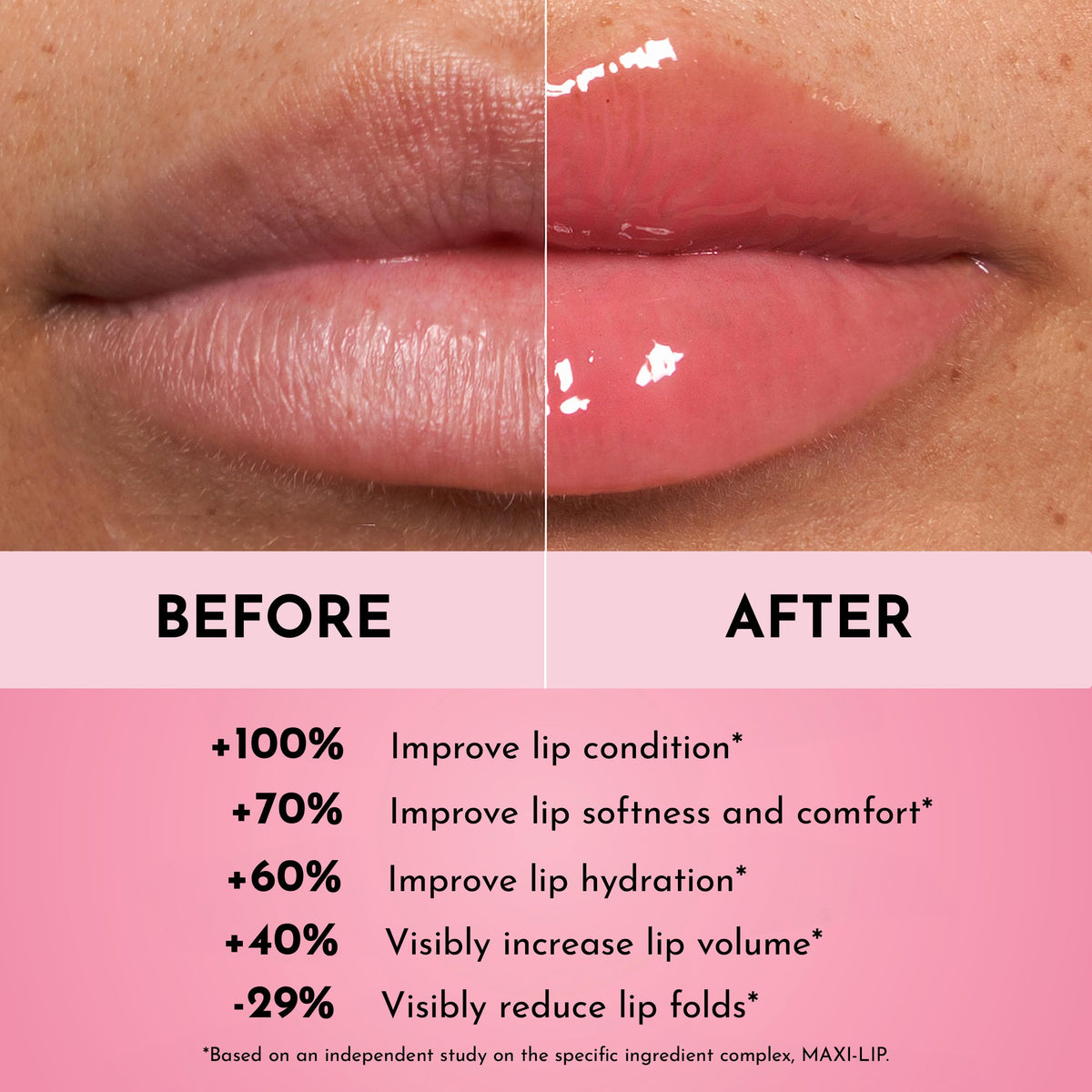 LAWLESS Forget The Filler Lip Plumper Gloss Velvet Pink texture swatch