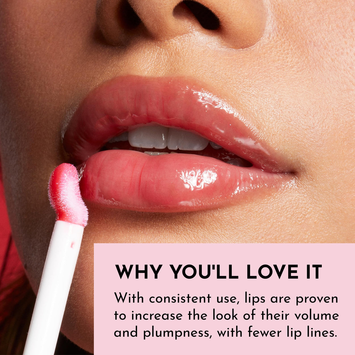 Lawless Forget the Filler Lip Plumping Gloss Cherry Vanilla in lifestyle setting