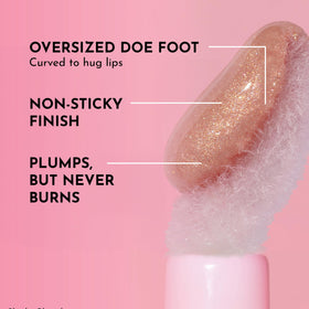 Lawless Forget the Filler Lip Plumping Gloss - Glazed applicator close-up