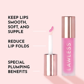 Lawless Lip Plumping Gloss Strawberry Popsicle packaging