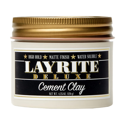 Layrite Cement Hair Clay 200g front view with packaging