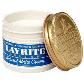 Layrite Natural Matte Cream 4.25oz showing the cream texture