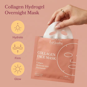 LE GUSHE Korean Collagen Face Mask packaging details