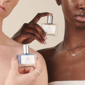 Le Monde Gourmand Beau Bleu Eau de Cologne 30ml on a vanity table