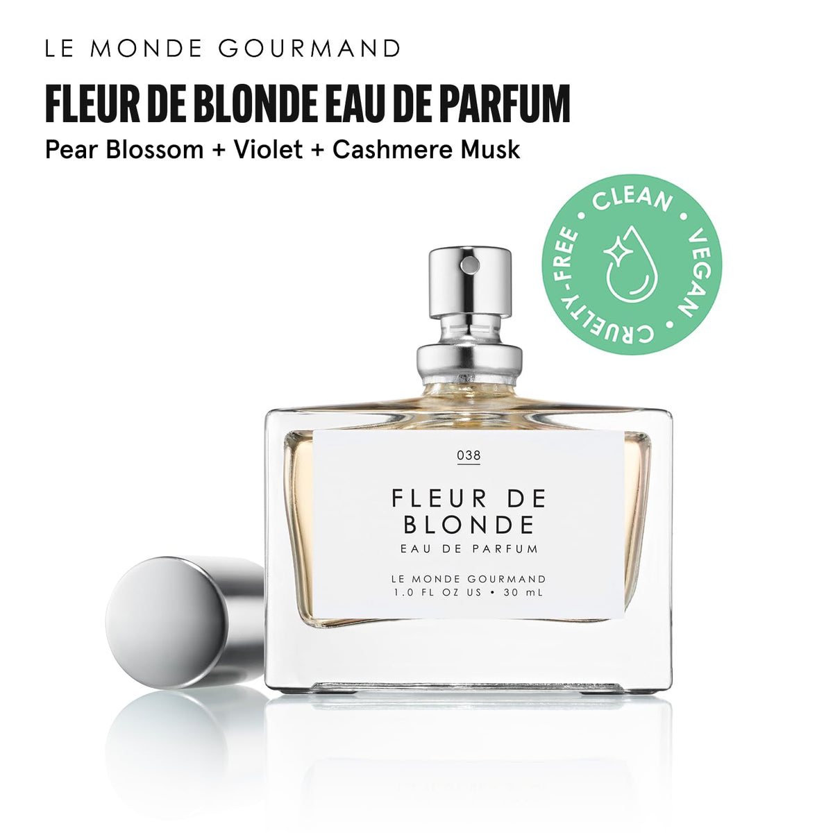 Le Monde Gourmand Fleur de Blonde Eau de Parfum bottle side view