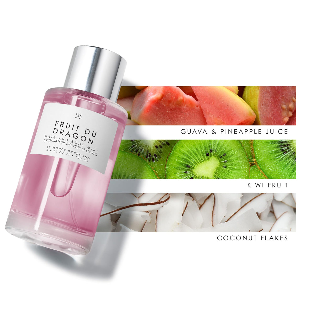 Le Monde Gourmand Hair & Body Mist spray nozzle close-up
