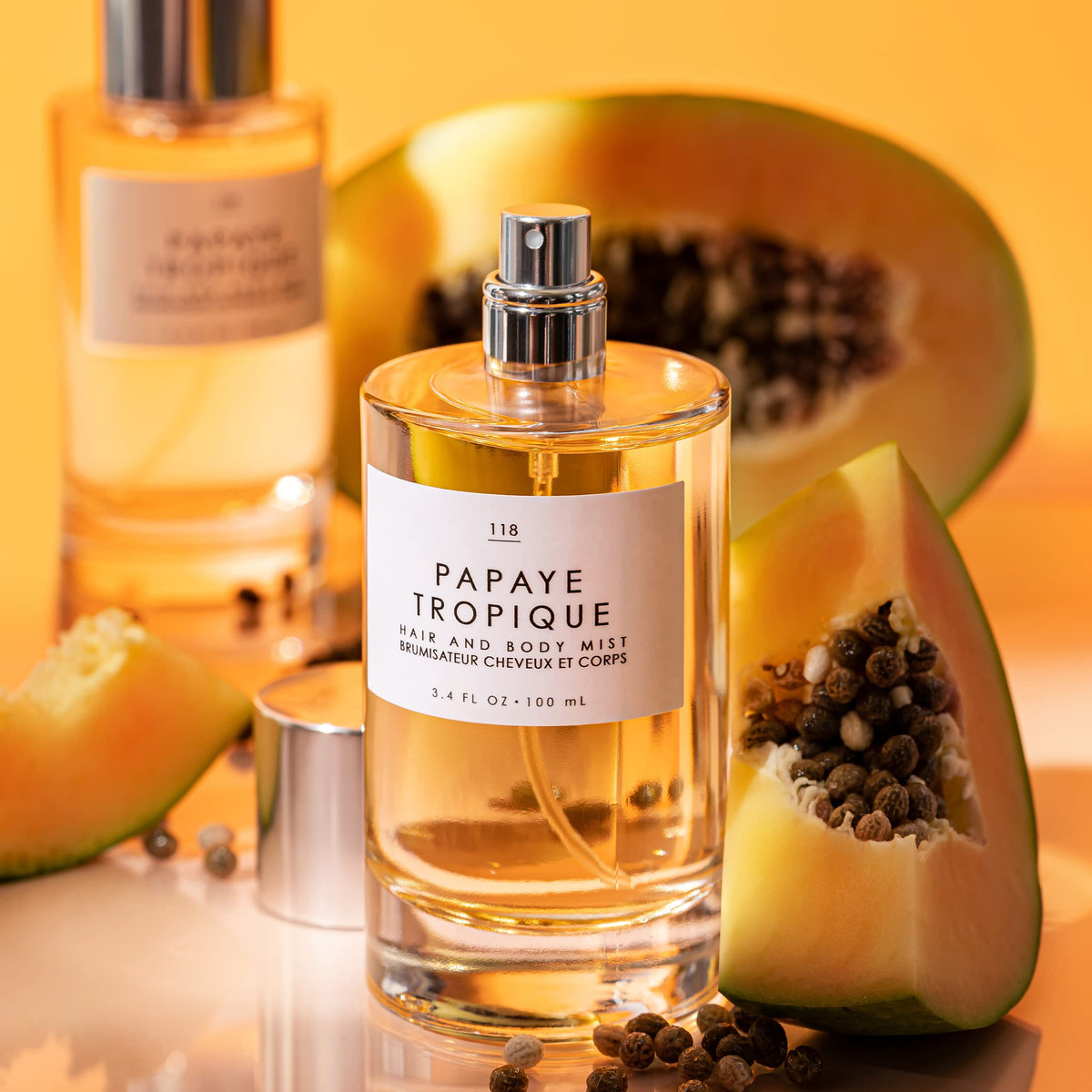 Le Monde Gourmand Papaye Tropique Hair & Body Mist with other fragrances