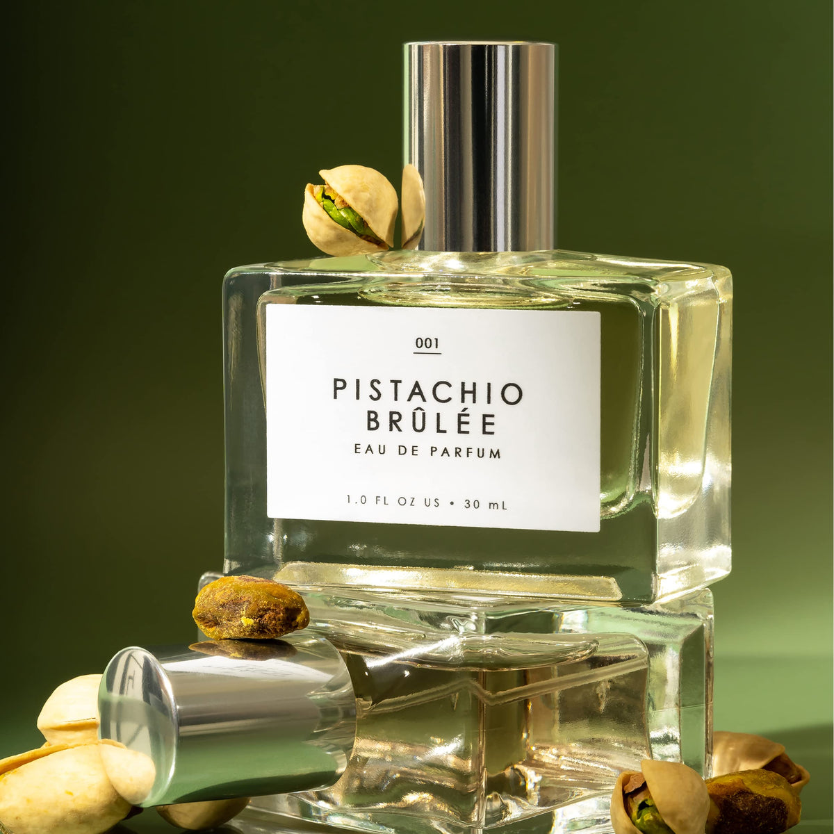 Le Monde Gourmand Pistachio Brûlée Eau de Parfum 30ml in a beauty setting
