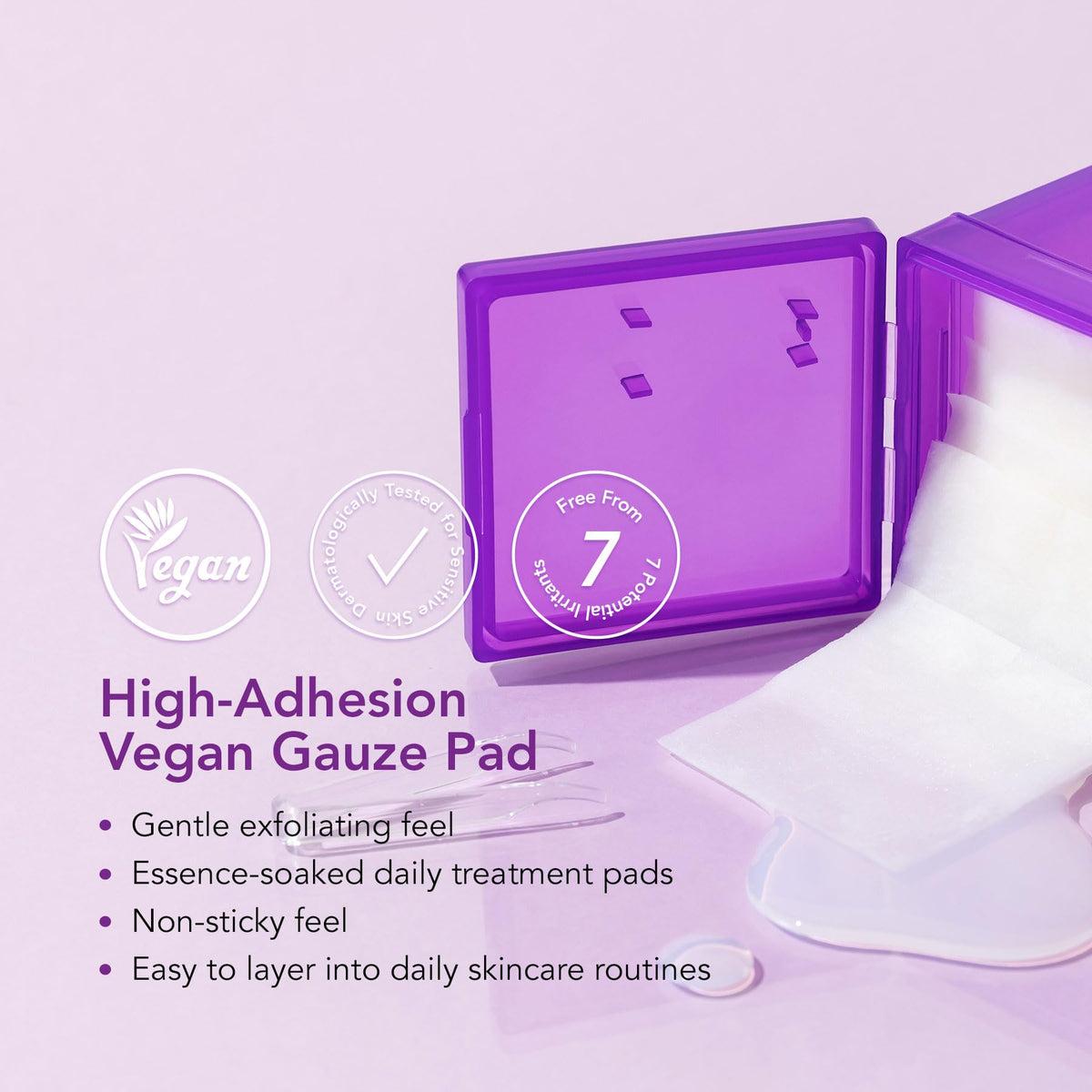 LEADERS Nutrition Ampoule Toner Pad in use on skin