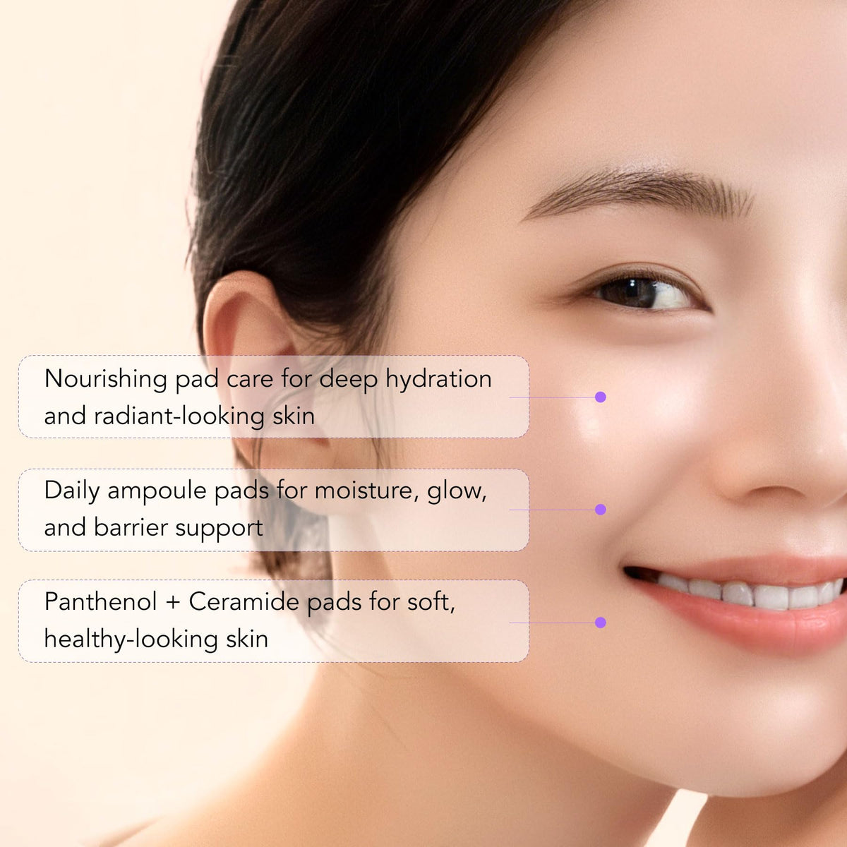 LEADERS Nutrition Ampoule Toner Pad showing pad texture