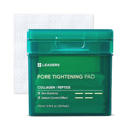 LEADERS Pore Tightening Toner Pad front view with packaging