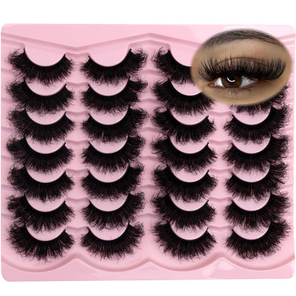 LEAFMOON Fluffy 20mm False Eyelashes front view