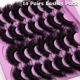 LEAFMOON Fluffy 20mm lashes side view