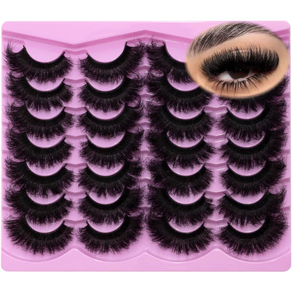 LEAFMOON Fluffy 20mm Volume False Eyelashes front view