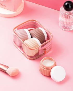 Leak-proof silicone jars for travel toiletries