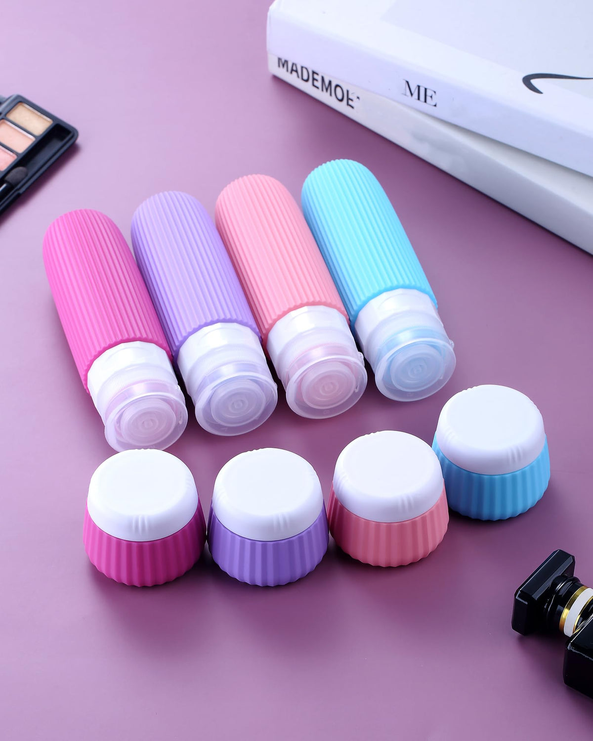 Leak proof travel bottle showcasing three-layer design