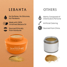 Lebanta Raw Batana Oil 4oz on a wooden table