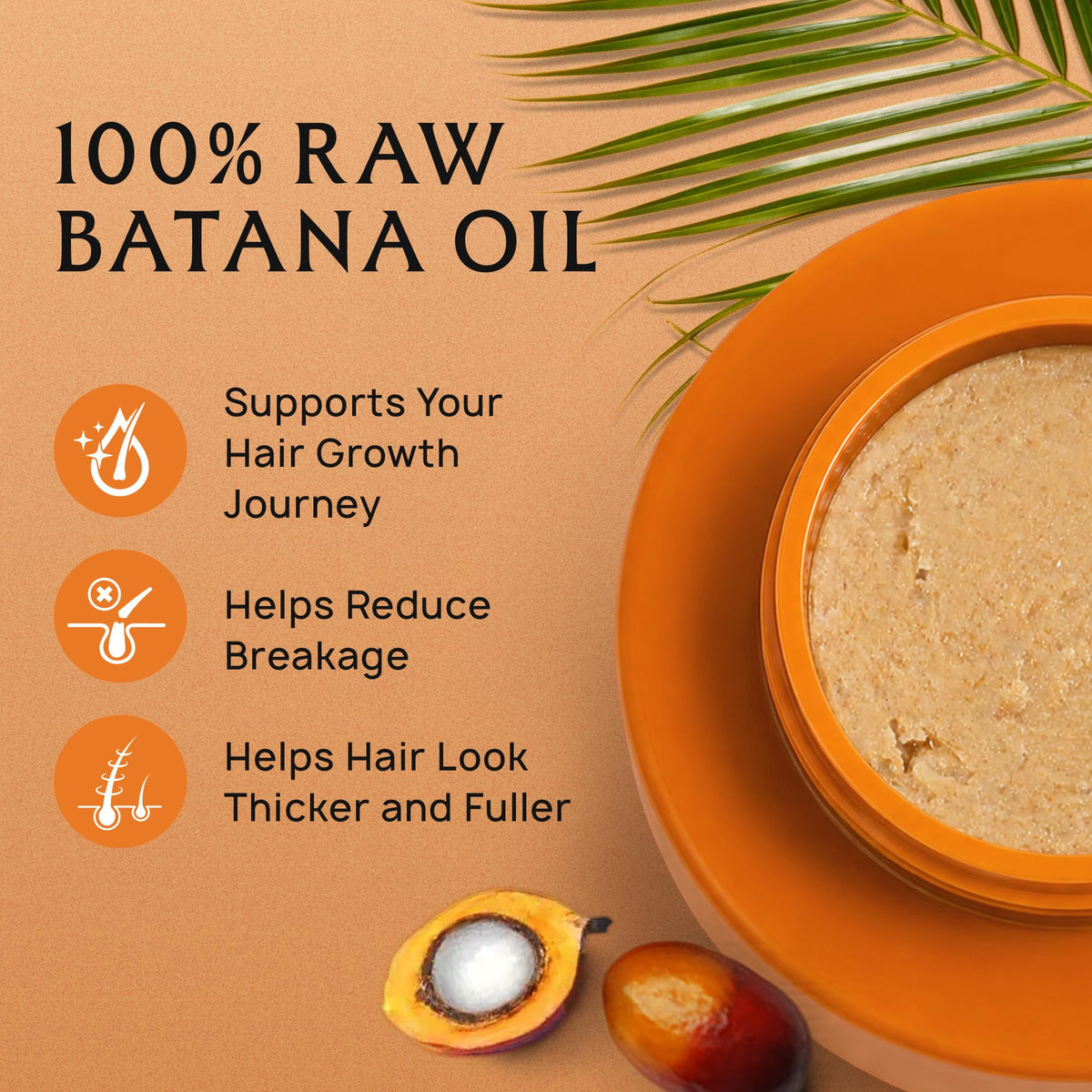 Lebanta Raw Batana Oil 4oz side view