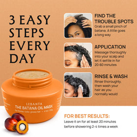 Lebanta Raw Batana Oil 4oz with applicator