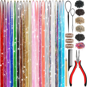 LEDIZE Hair Tinsel Kit with 20 colours and accessories