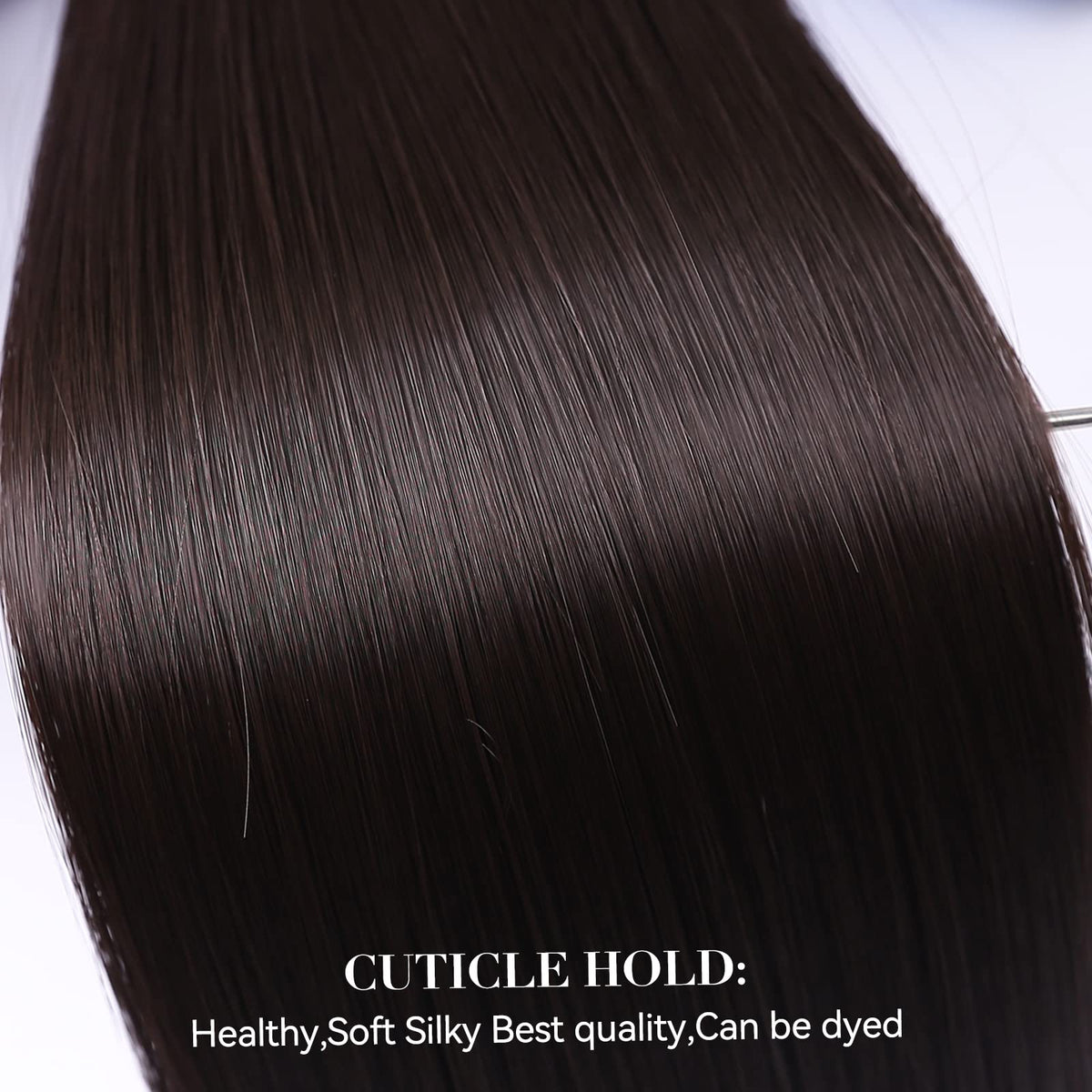LEEONS Brown Black Clip-in Hair Extensions packaging