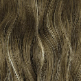 LEEONS Clip in Hair Extensions showing colour blend