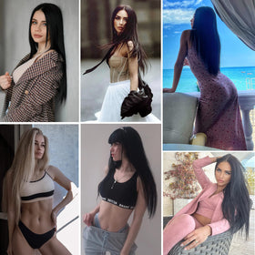 LEEONS Clip In Hair Extensions with detangling spray