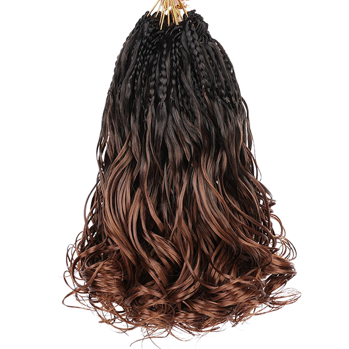 Leeven Pre Looped Curly Crochet Hair 12 Inch front view