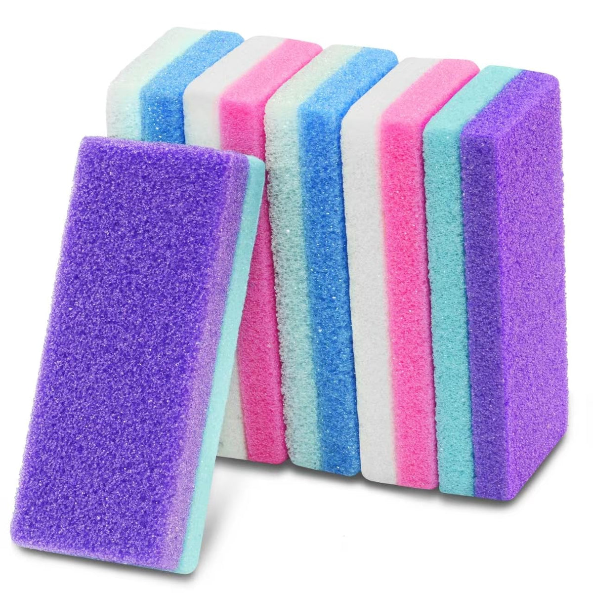 LEIFIRE 6Pcs Professional Pedicure Foot Pumice Stone Set front view