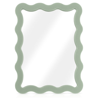 Leinuosen magnetic locker mirror sage green front view