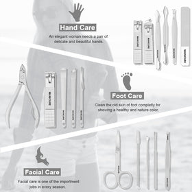 Leipple Manicure Set with nail clippers and scissors