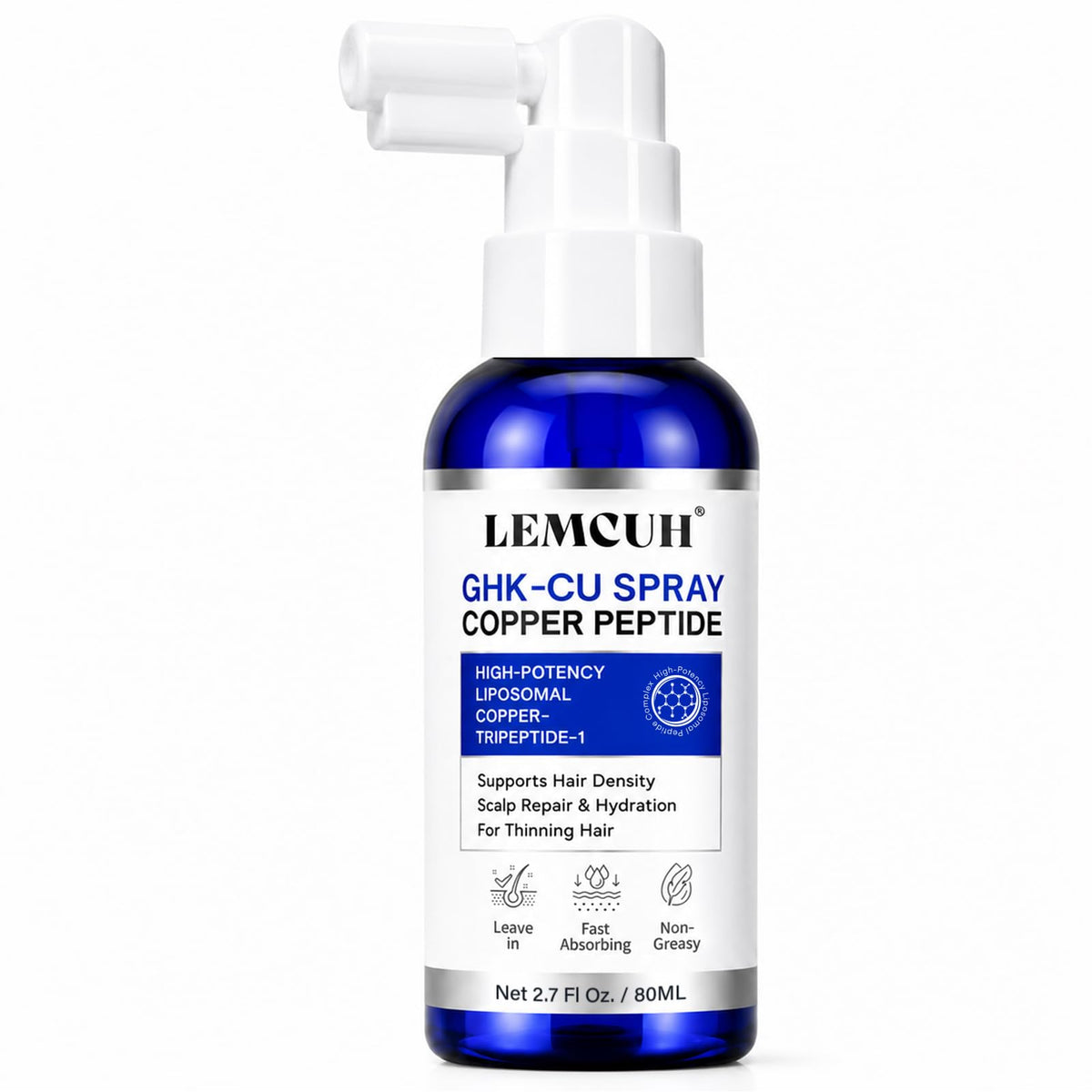Lemcuh GHK-CU Peptide Hair Serum 80ml front view