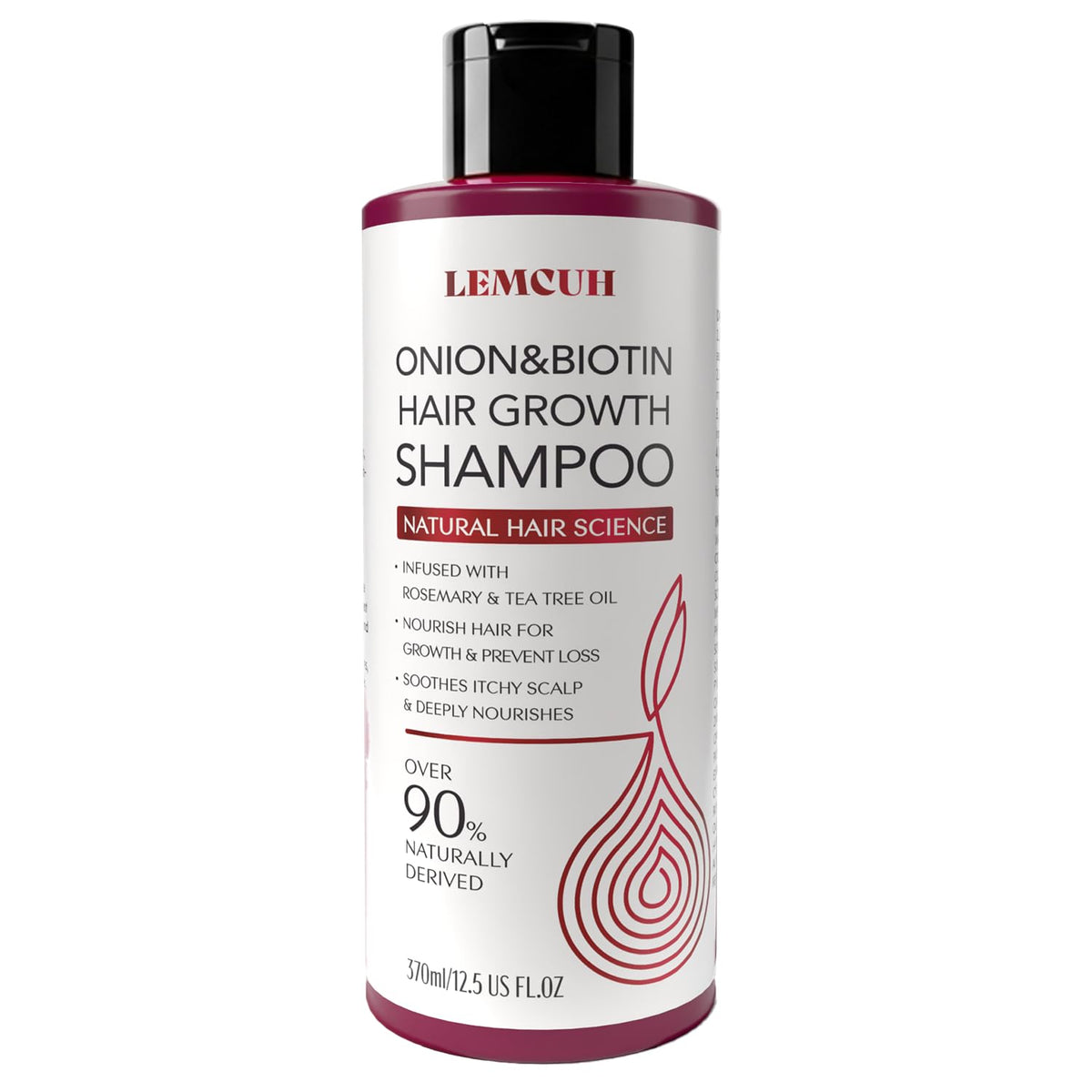 Lemcuh Hair Growth Shampoo 12.5Fl Oz front view