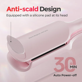 LENA S12 Wave Curling Iron close-up of titanium plates