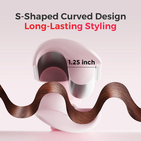 LENA S12 Wave Curling Iron with silicone pad for safety