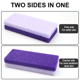 lenpestia Foot Pumice Stone purple side view