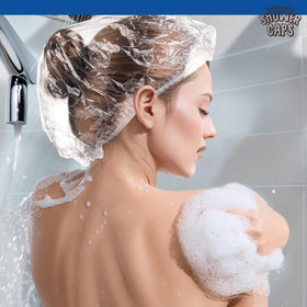 LEOBRO shower cap covering food items