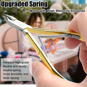 LePinko cuticle nippers in use during a manicure