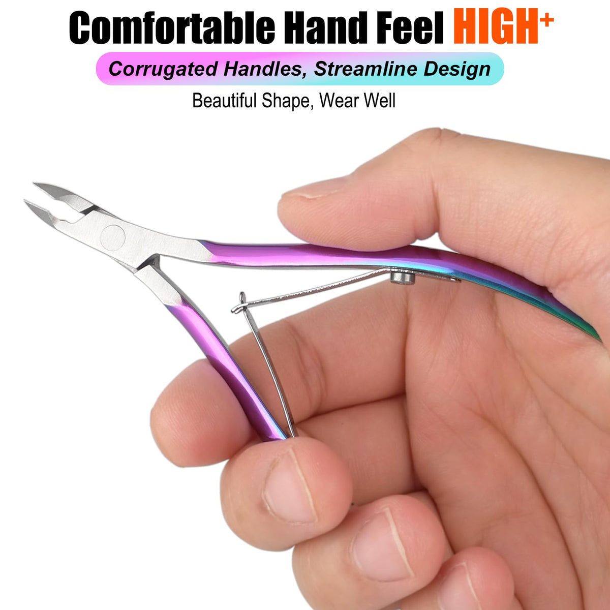 LePinko cuticle scissors close-up of blades