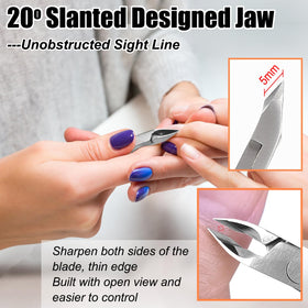 LePinko Cuticle Trimmer Kit close-up of the 5mm jaw